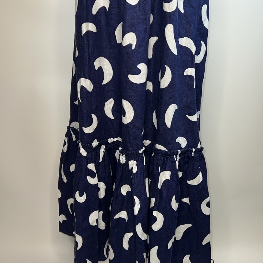 💙NWOT POLO RALPH LAUREN BRUSHSTROKE-MOTIF TIERED LINED DRESS SIZE 10 - Picture 12 of 16